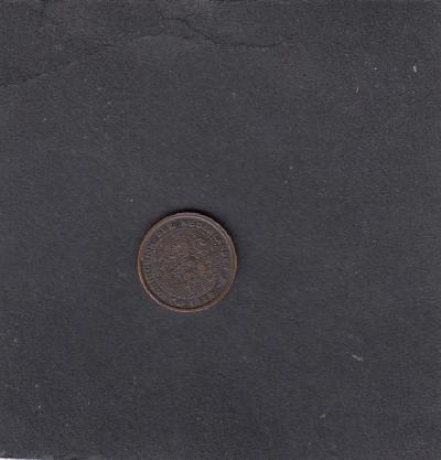 Beschrijving: 1/2 Cent WILHELMINA 